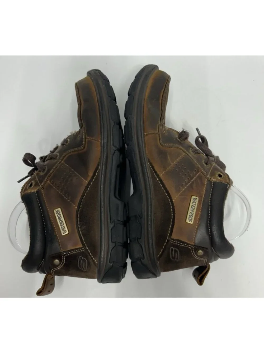 Skechers Segment Melego Chukka Men Size 8.5 Brown Waterproof Relaxed Moc Toe